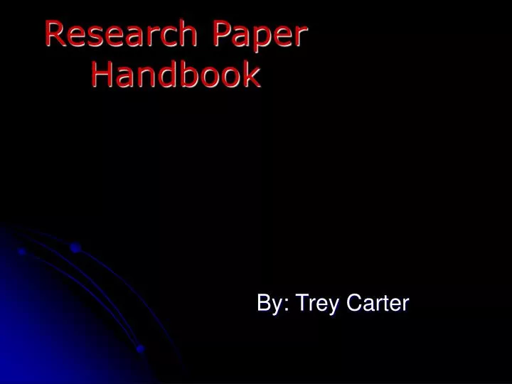 research paper handbook