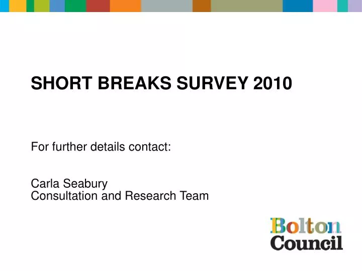 short breaks survey 2010