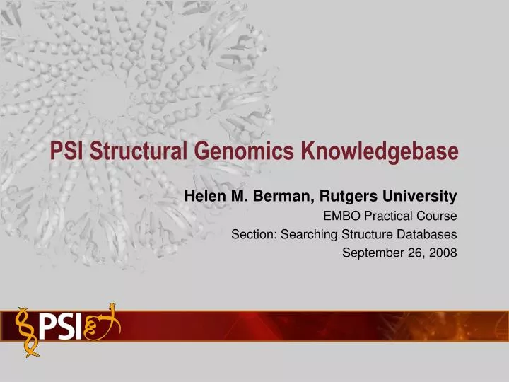 psi structural genomics knowledgebase