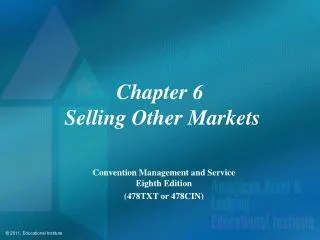 Chapter 6 Selling Other Markets