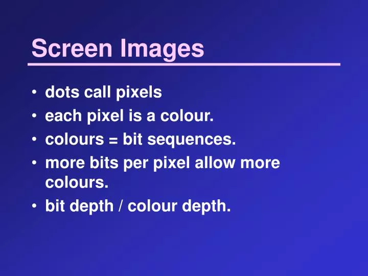 screen images