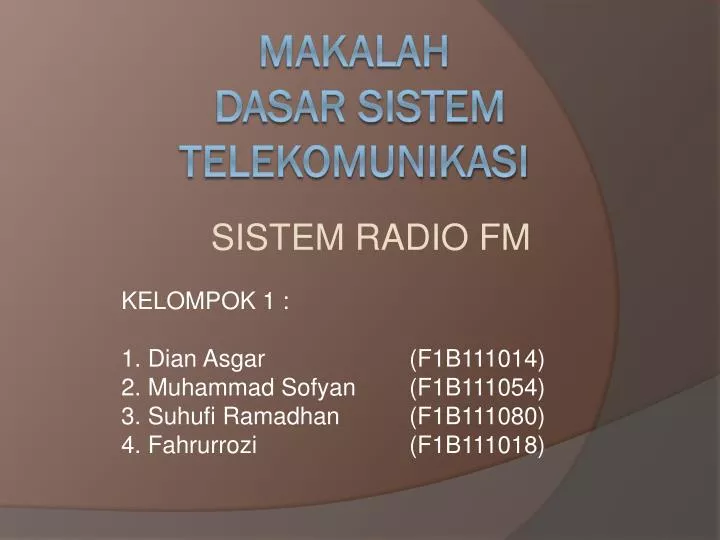 sistem radio fm