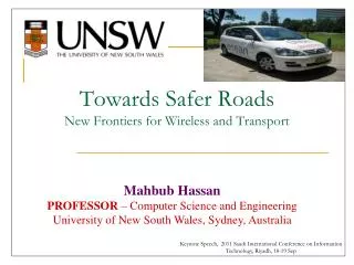 Towards Safer Roads New Frontiers for Wireless and Transport