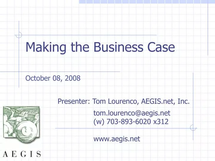 making the business case