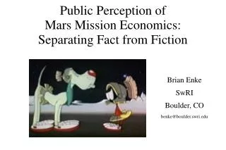 Public Perception of Mars Mission Economics: Separating Fact from Fiction