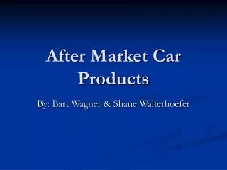 After Market Car Products
