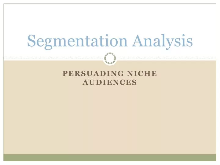 segmentation analysis