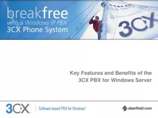 Key Features and Benefits of the 3CX PBX for Windows Server