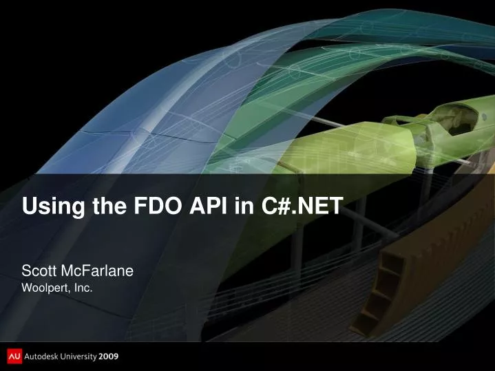 using the fdo api in c net
