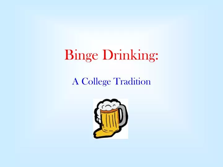 binge drinking