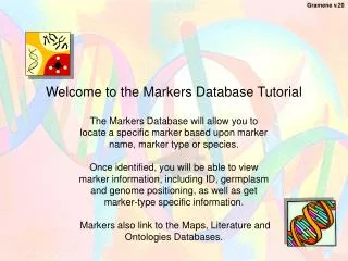 Welcome to the Markers Database Tutorial