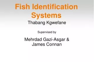 Fish Identification Systems
