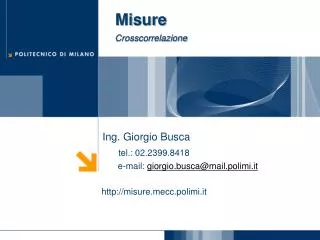 misure crosscorrelazione