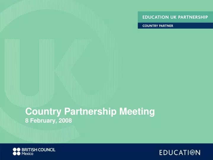 country partnership meeting 8 february 2008