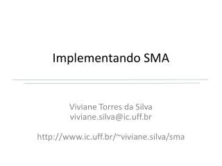 implementando sma