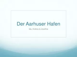 der aarhuser hafen