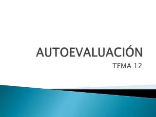 autoevaluaci n