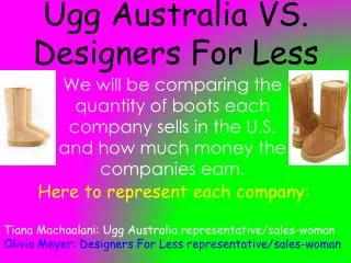 Ugg Australia VS. Designers For Less
