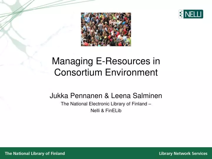 managing e resources in consortium environment
