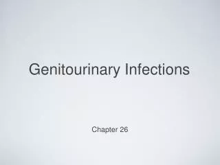 Genitourinary Infections