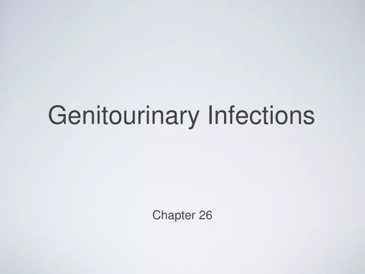 genitourinary infections