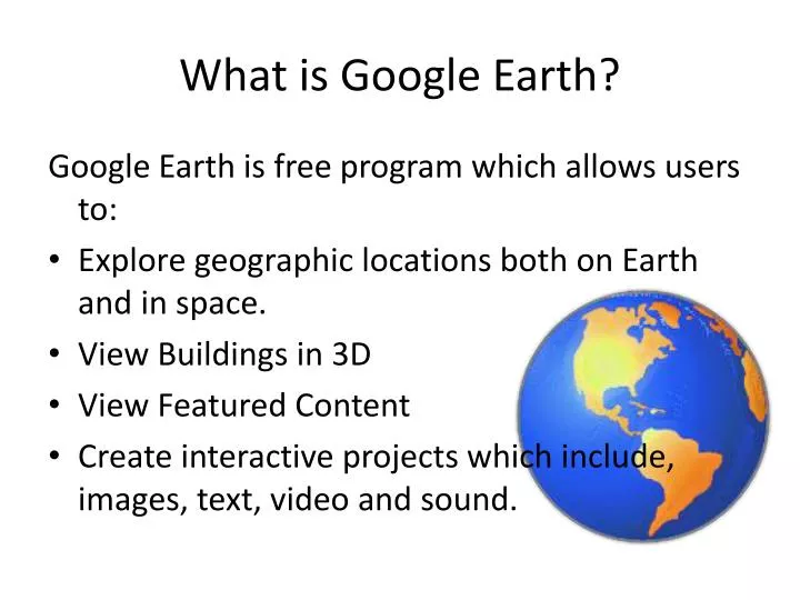 what is google earth