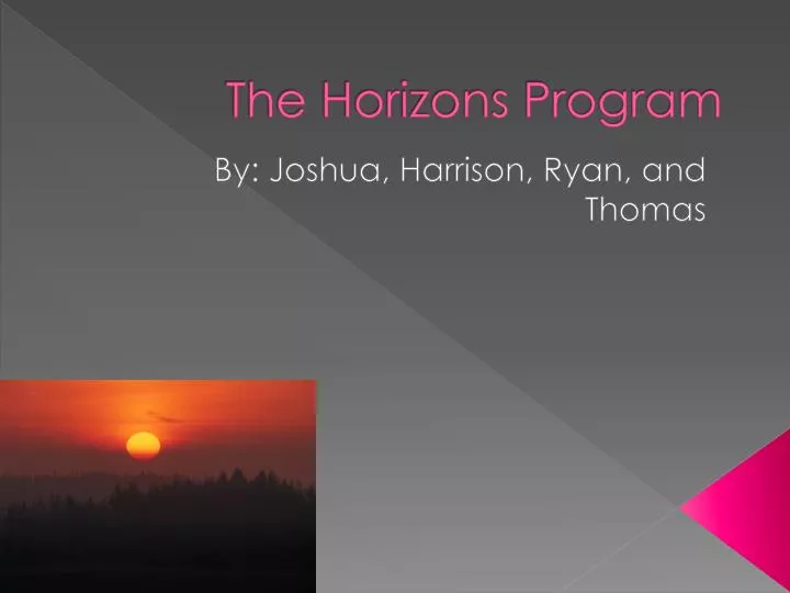 the horizons program