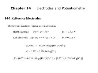 14-1 Reference Electrodes