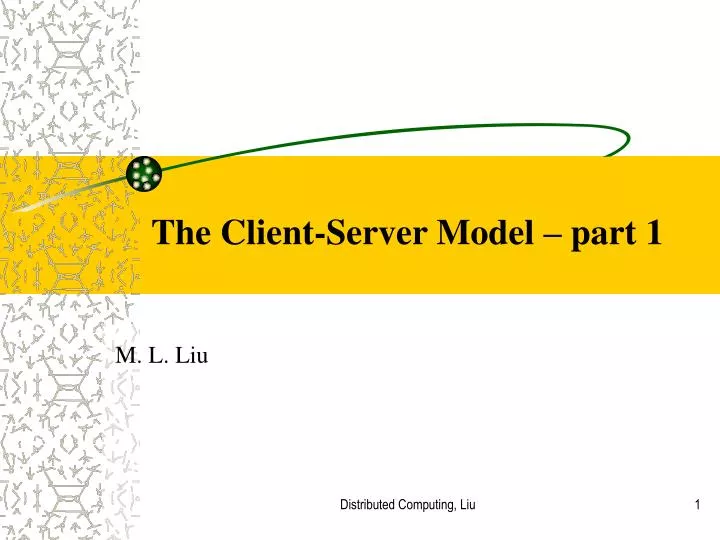 the client server model part 1