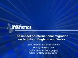The impact of international migration on fertility in England and Wales
