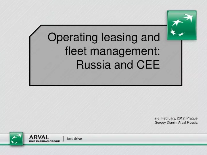 operating leasing and fleet management russia and cee