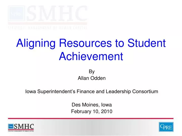 aligning resources to student achievement