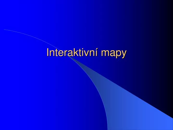 interaktivn mapy