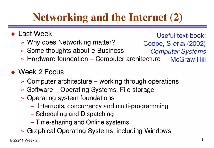 networking and the internet 2