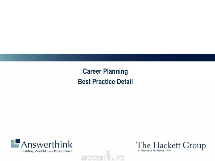 career planning best practice detail