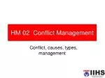 HM 02 Conflict Management - slide 1