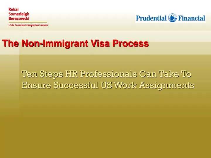 the non immigrant visa process