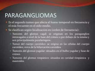 paragangliomas