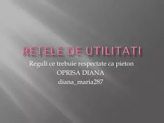 retele de utilitati