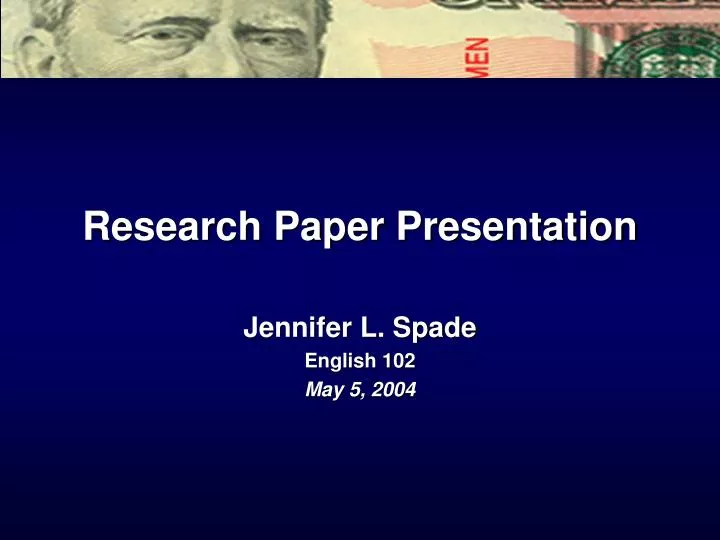 research paper presentation