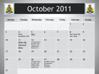 october 2011