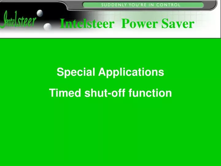 intelsteer power saver