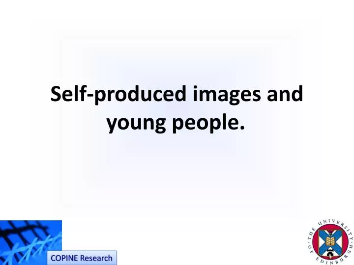 self produced images and young people