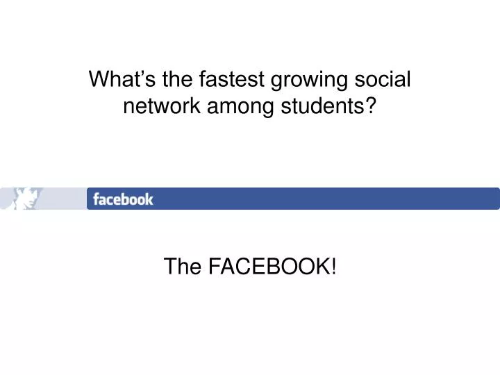 what s the fastest growing social network among students