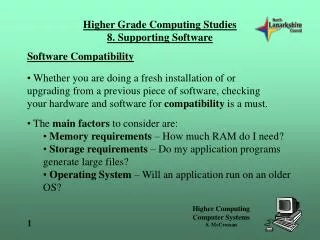 Software Compatibility