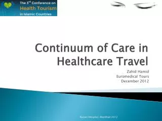 Continuum of Care in Healthcare Travel