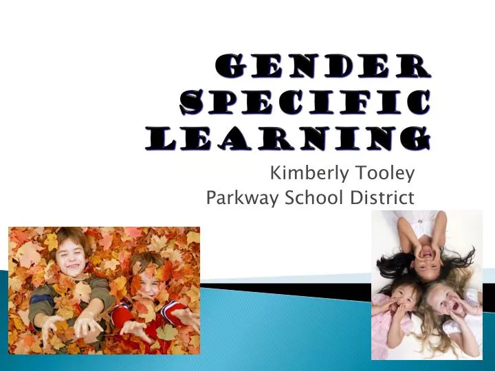 gender specific learning