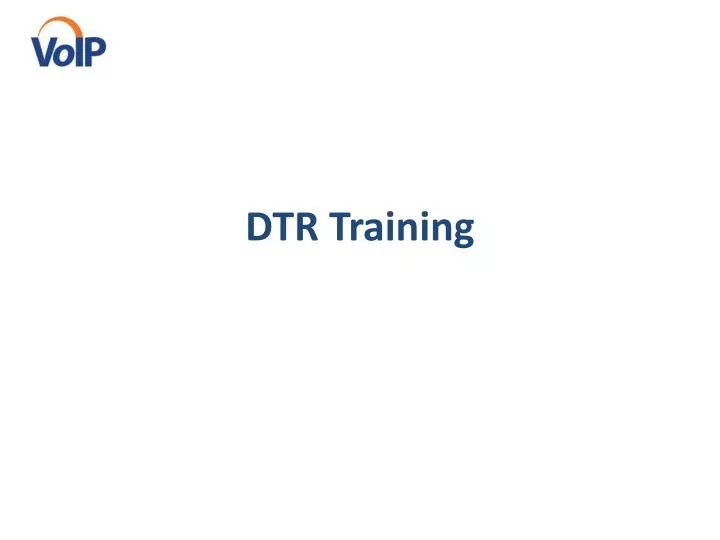 dtr training