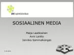 SOSIAALINEN MEDIA - slide 1