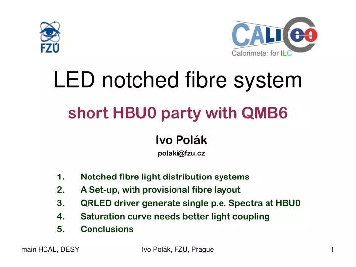 led notched fibre system short hbu0 party with qmb6